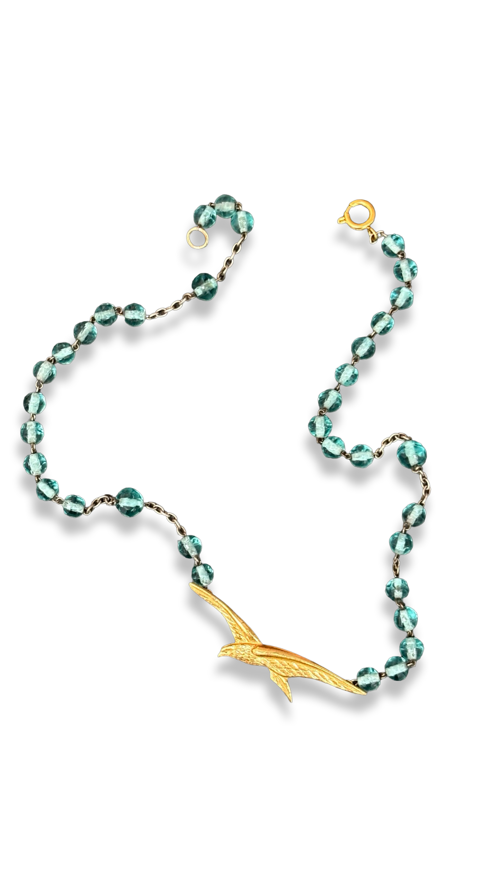 Collier chapelet turquoise et épervier de l’aviation