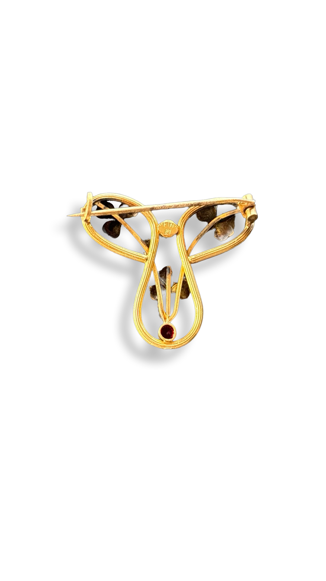 Broche florale Art Nouveau
