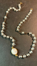 Collier chapelet ancien et Pierre de Lune - blissparis