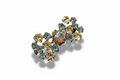 Broche en strass vintage années 40