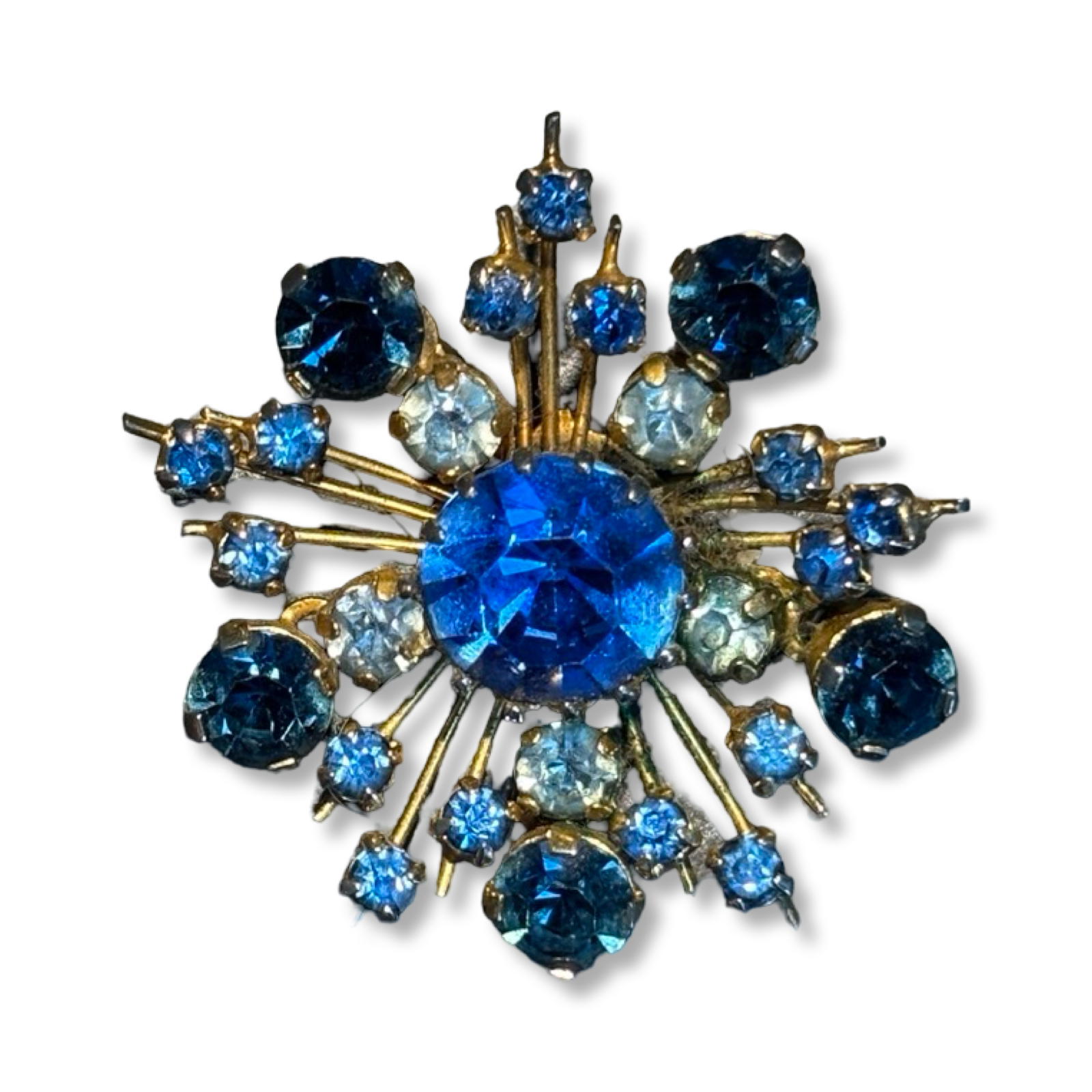 Broche en strass années 60