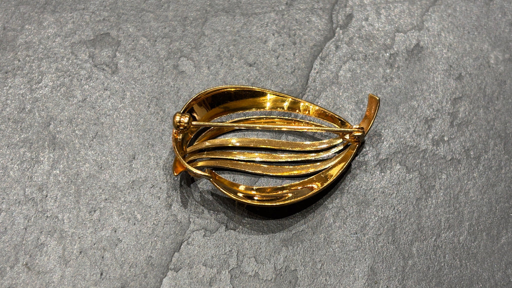 Broche ancienne plaqué or