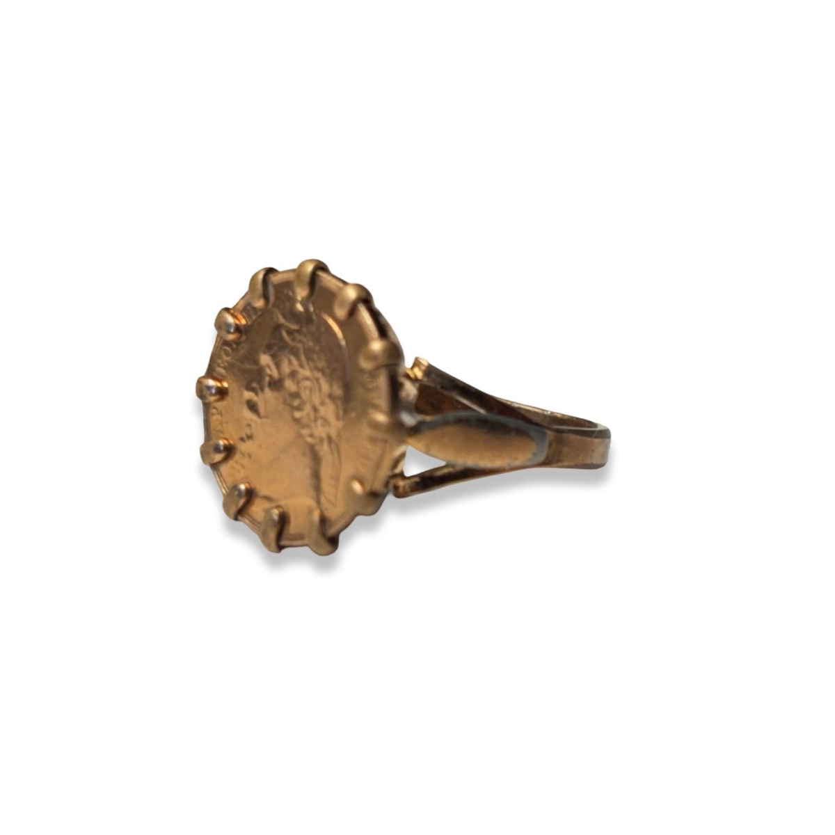 Bague pièce de monnaie