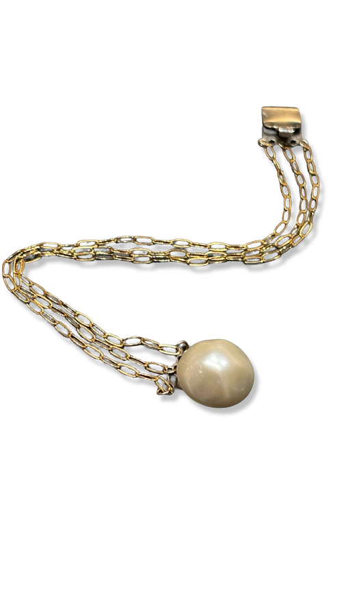 Bracelet 3 rangs et fermoir ancien