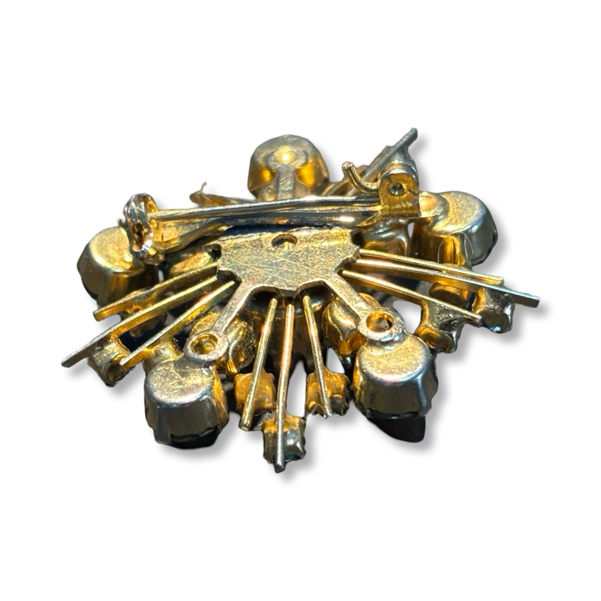 Broche en strass années 60