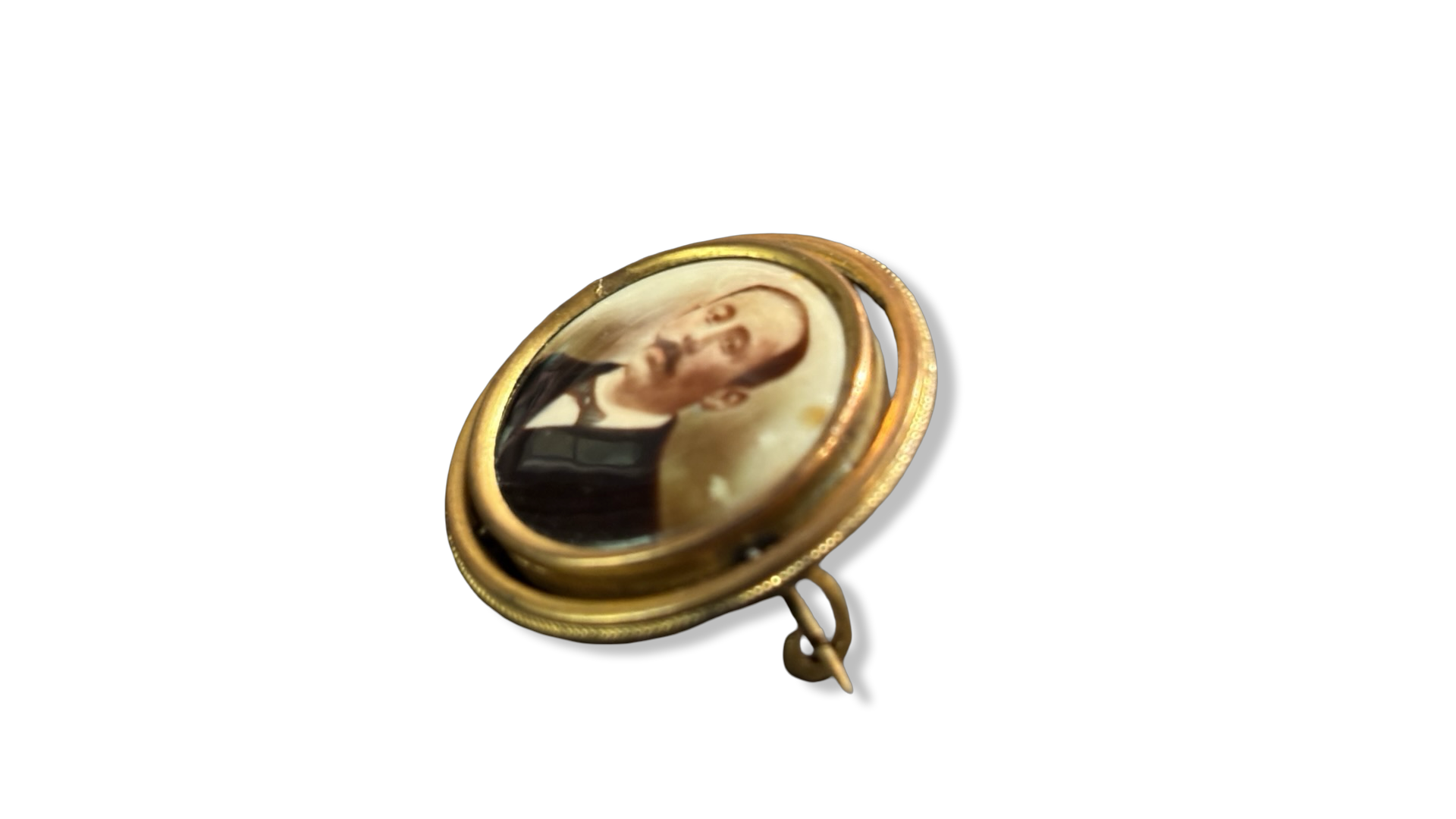 Broche portrait 1900