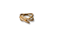 Bague ruban serti
