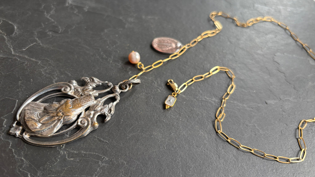 Collier lasso, médaillon bigouden - blissparis