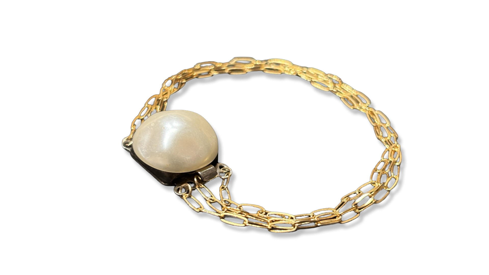 Bracelet 3 rangs et fermoir ancien