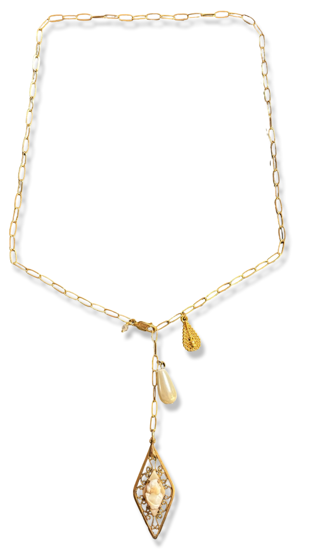 Collier lasso et Camée Art Deco