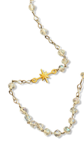 Collier chapelet en perles de verre et étoile