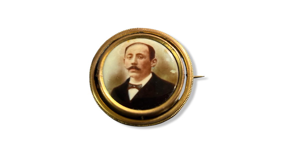 Broche portrait 1900
