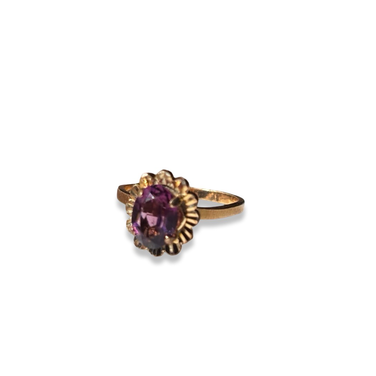 Bague améthyste années 60