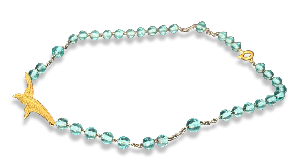 Collier chapelet turquoise et épervier de l’aviation