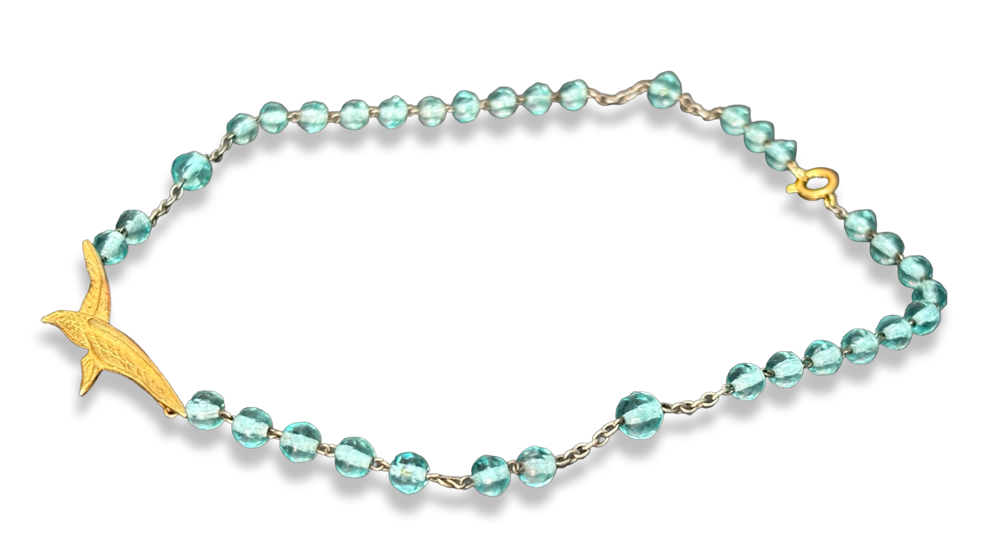 Collier chapelet turquoise et épervier de l’aviation
