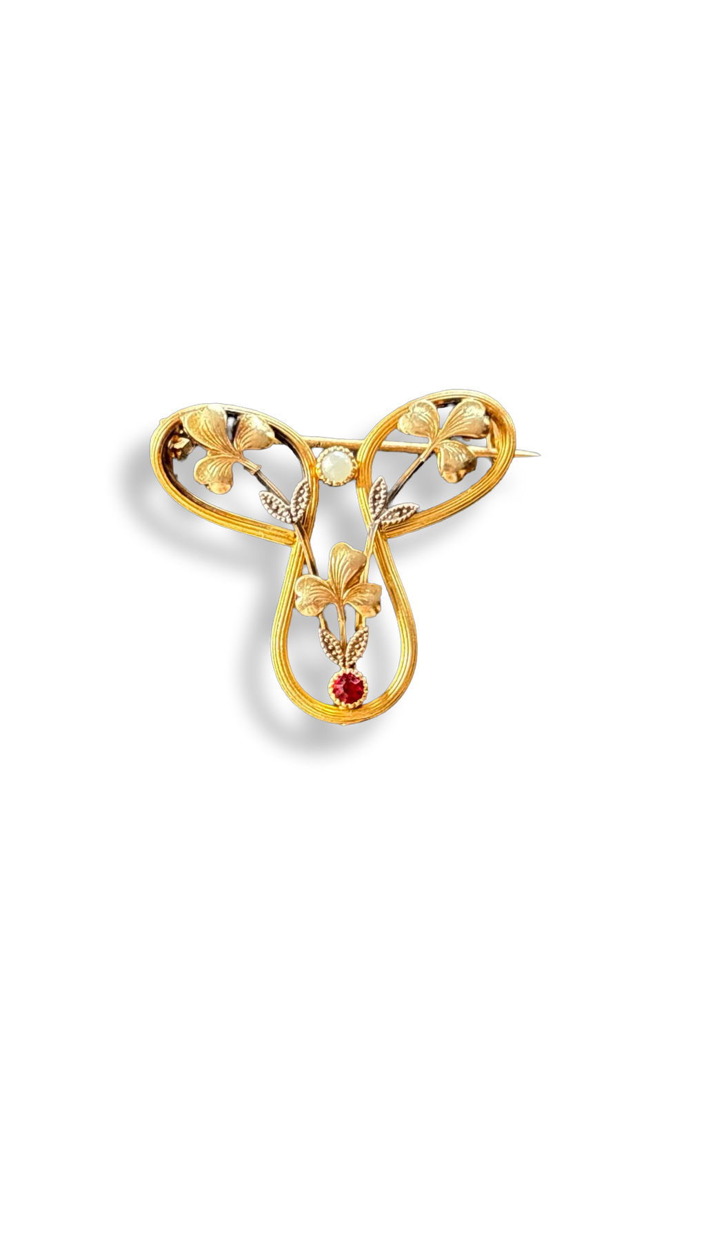 Broche florale Art Nouveau