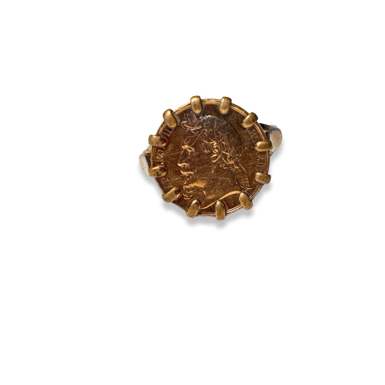 Bague pièce de monnaie