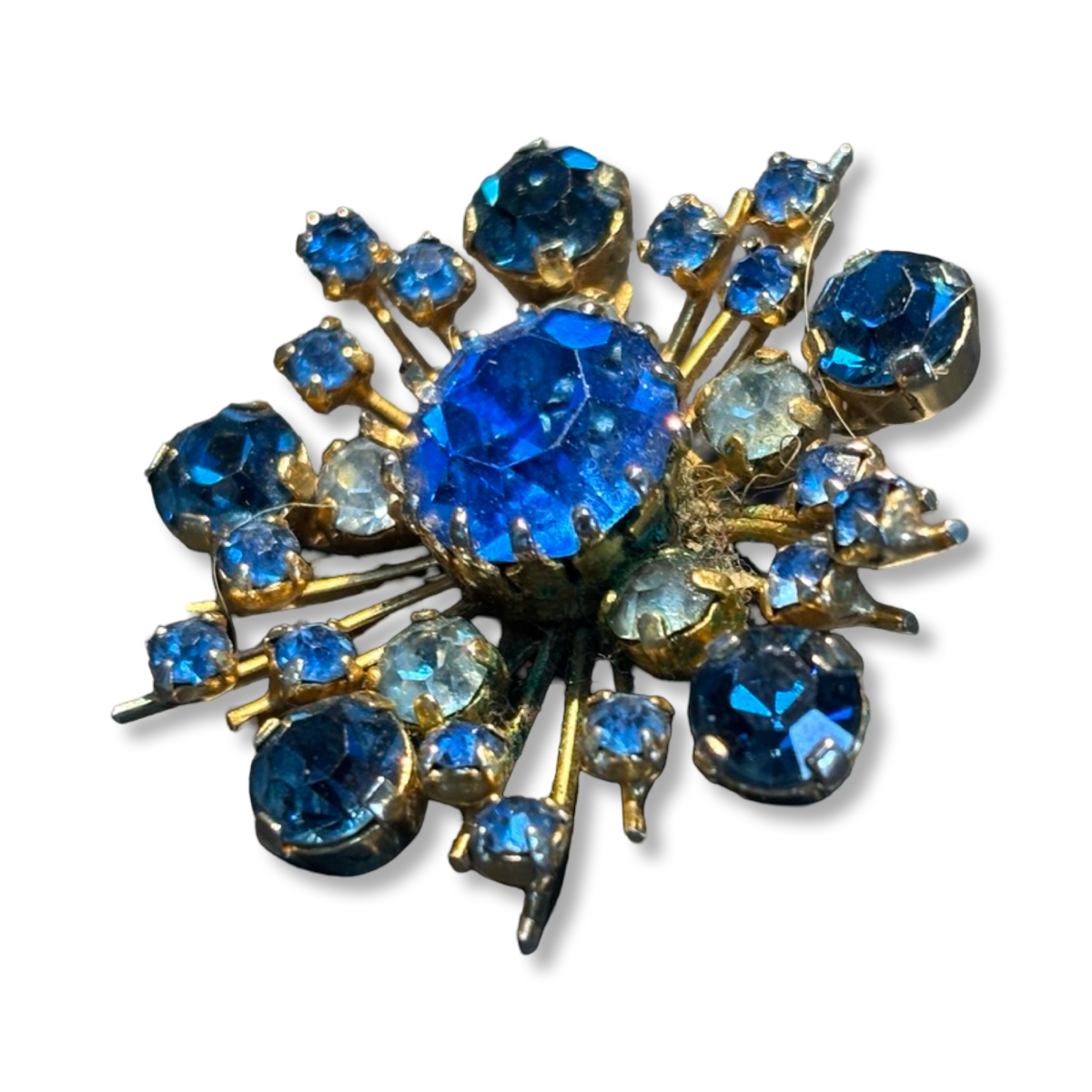 Broche en strass années 60