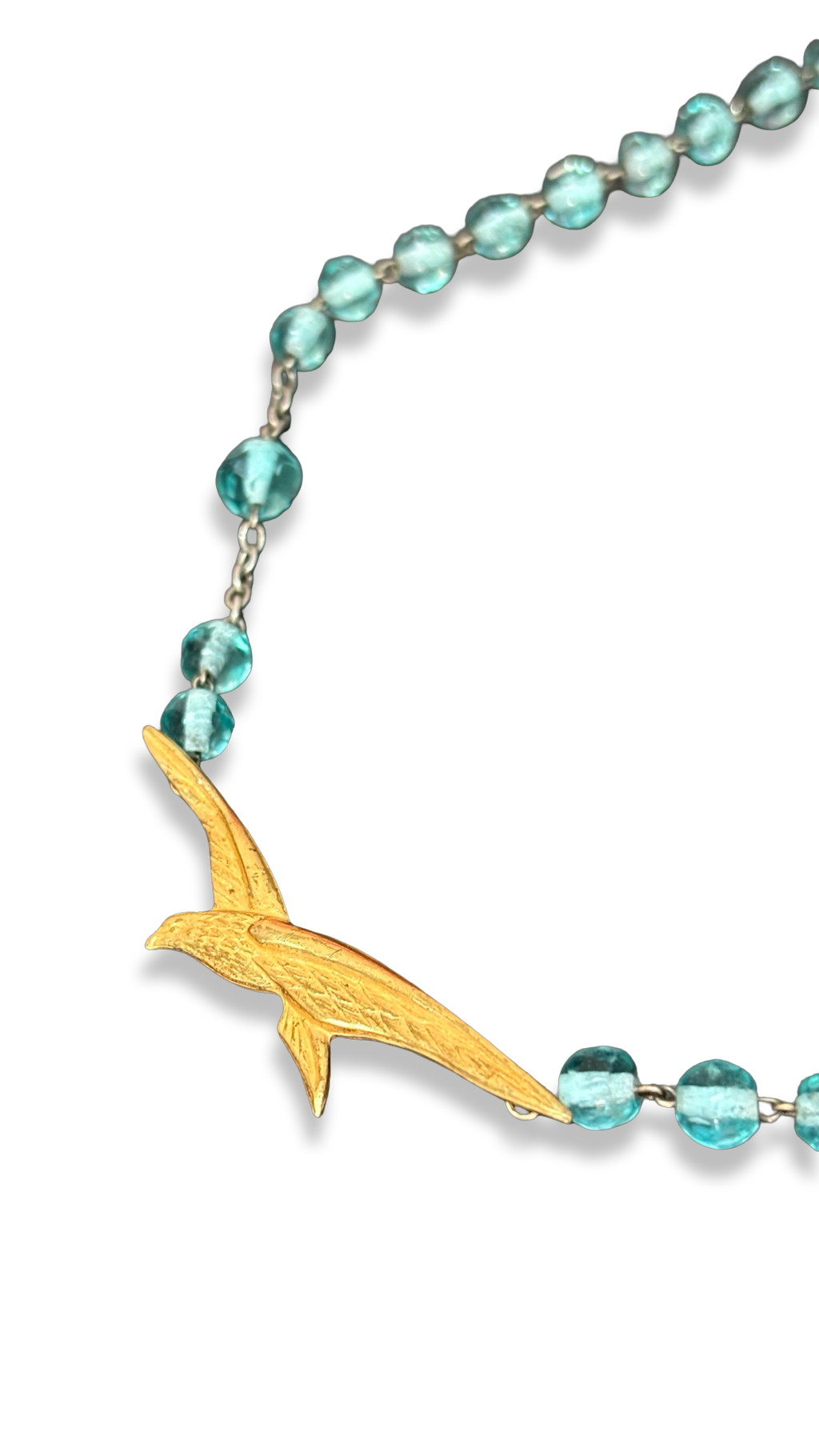Collier chapelet turquoise et épervier de l’aviation