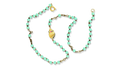 Collier chapelet turquoise et coquillages