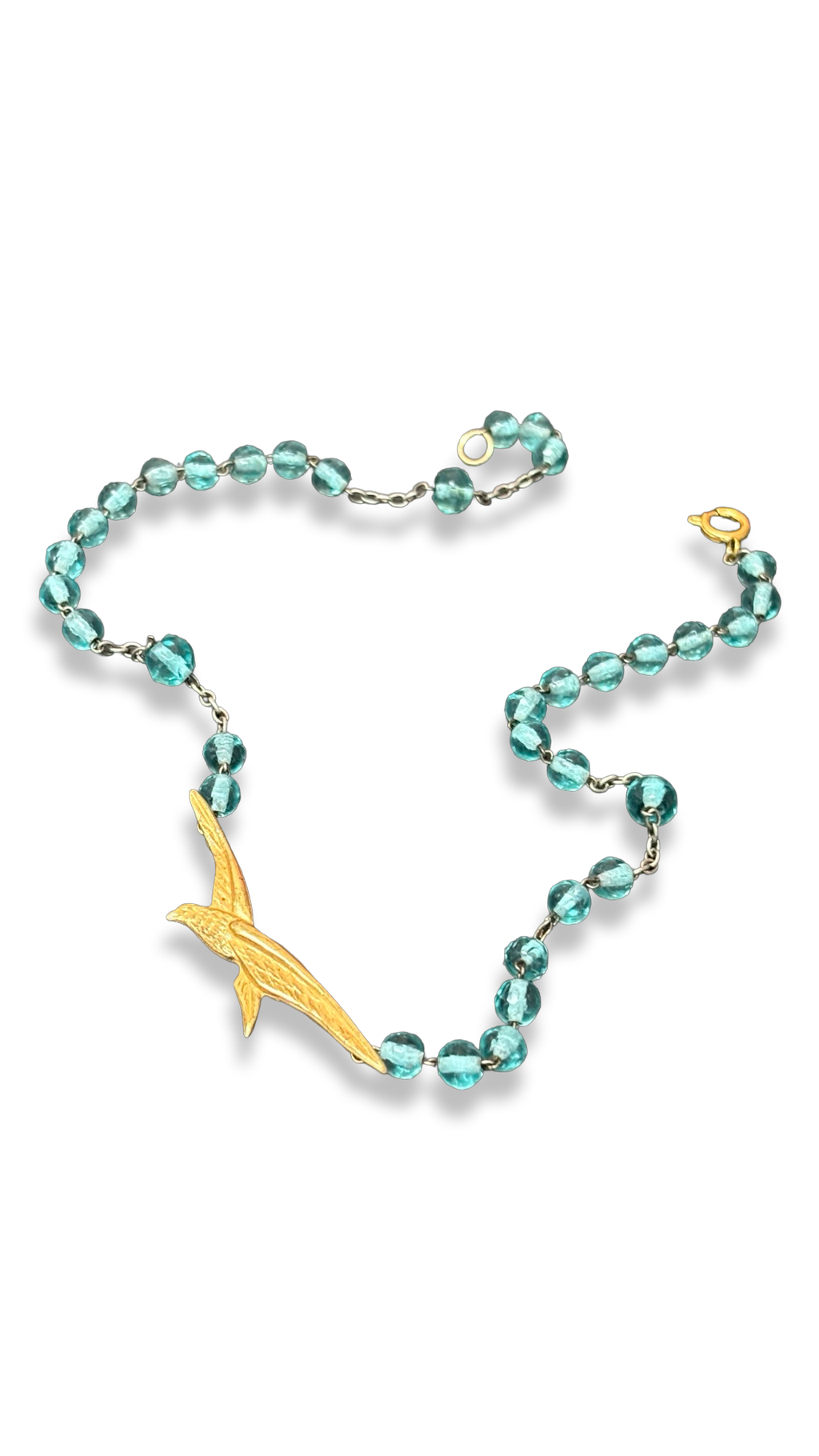 Collier chapelet turquoise et épervier de l’aviation