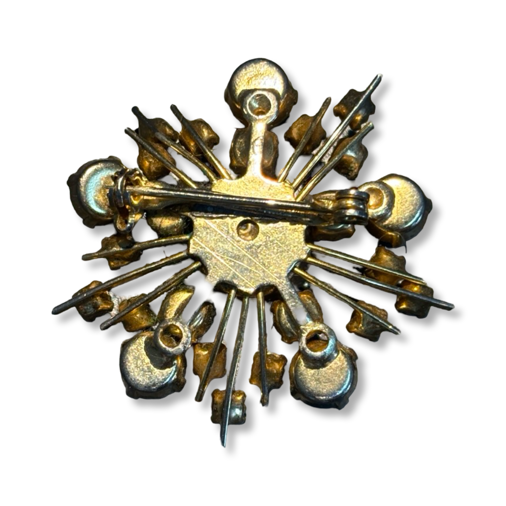 Broche en strass années 60