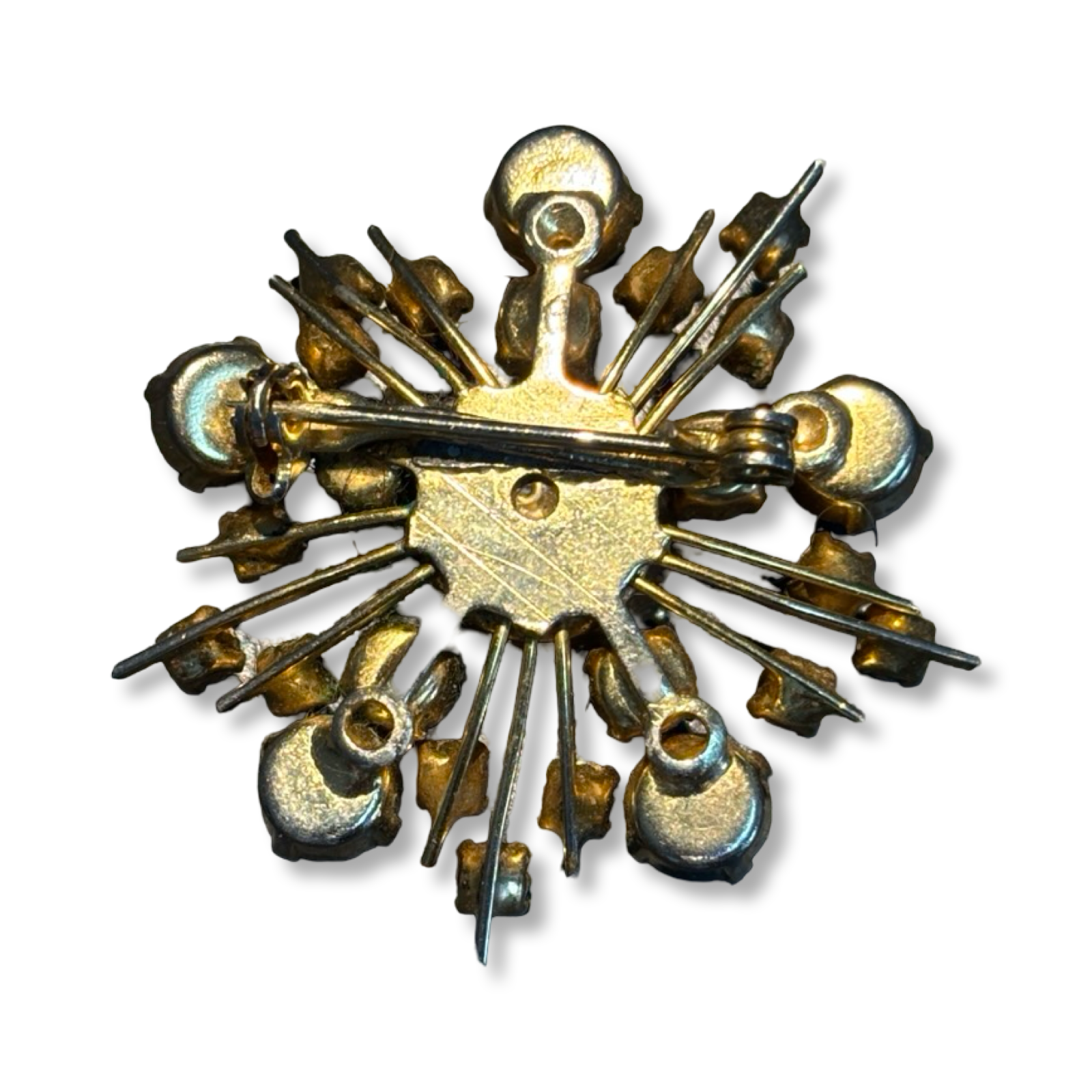 Broche en strass années 60