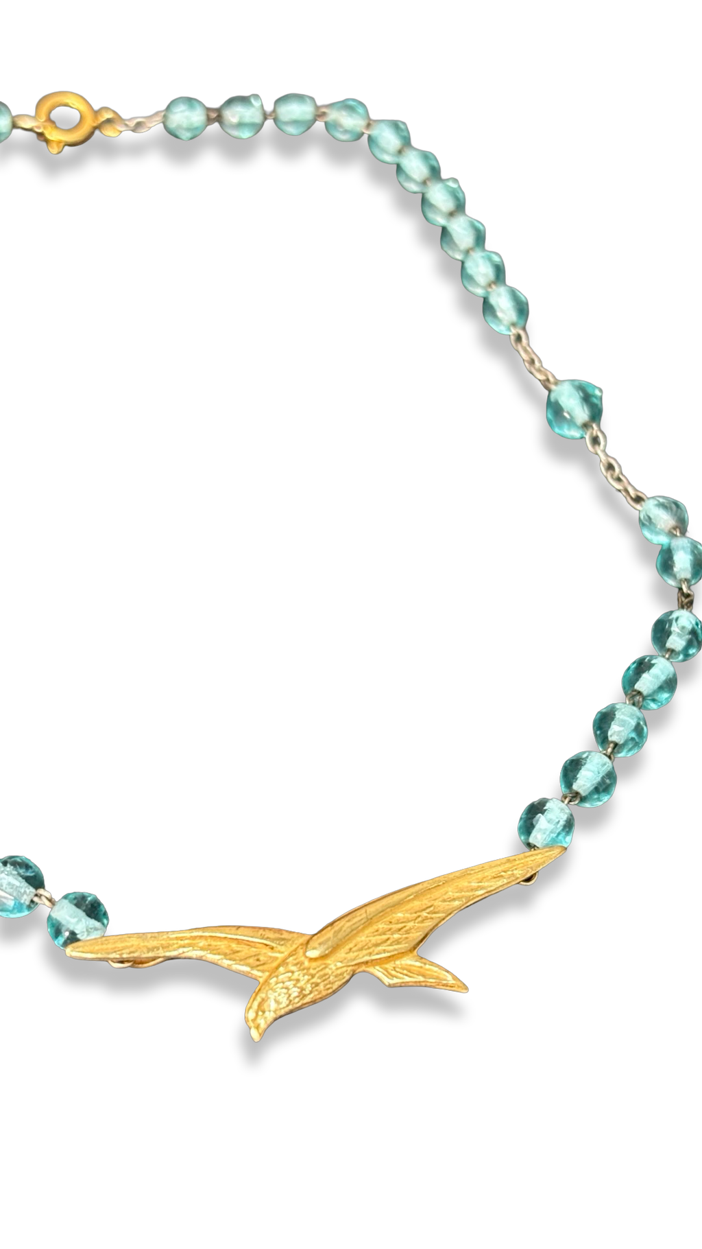 Collier chapelet turquoise et épervier de l’aviation