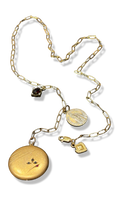 Collier lasso, médaillon et médaille de sainte Anne d’Auray