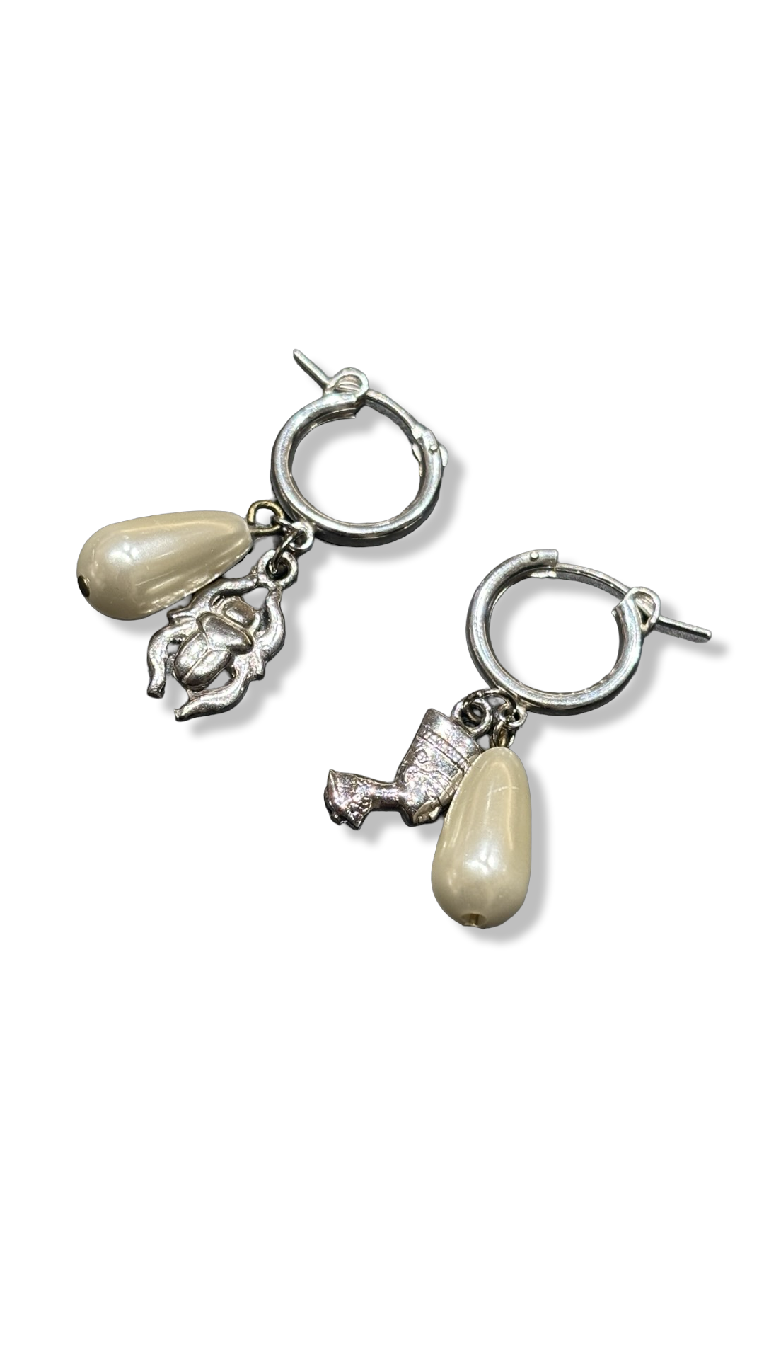 Mini créoles, symboles égyptiens et perles fantaisies