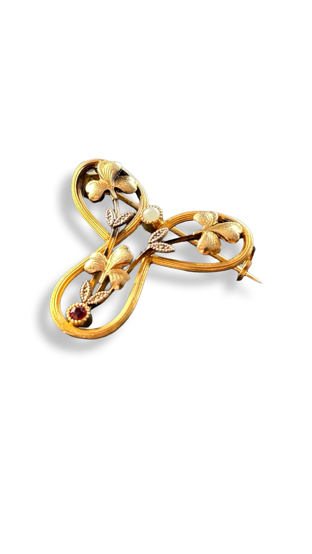 Broche florale Art Nouveau