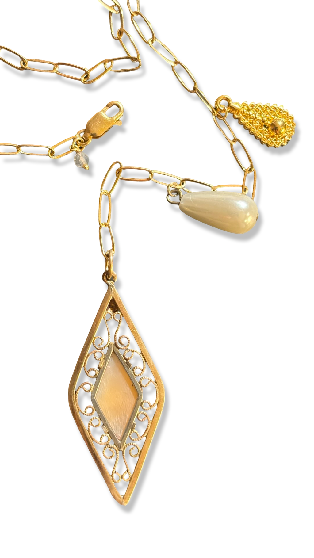 Collier lasso et Camée Art Deco