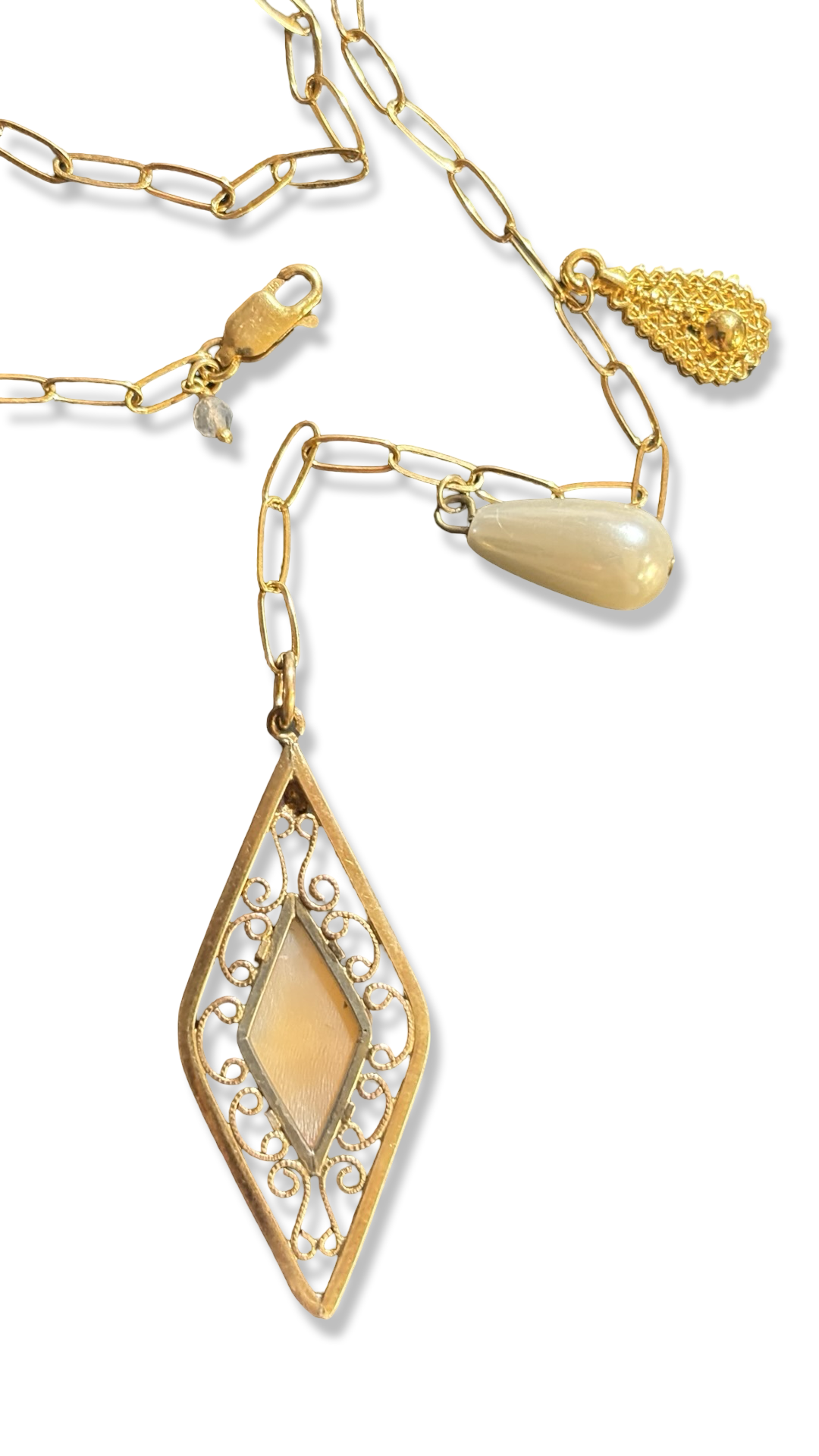 Collier lasso et Camée Art Deco