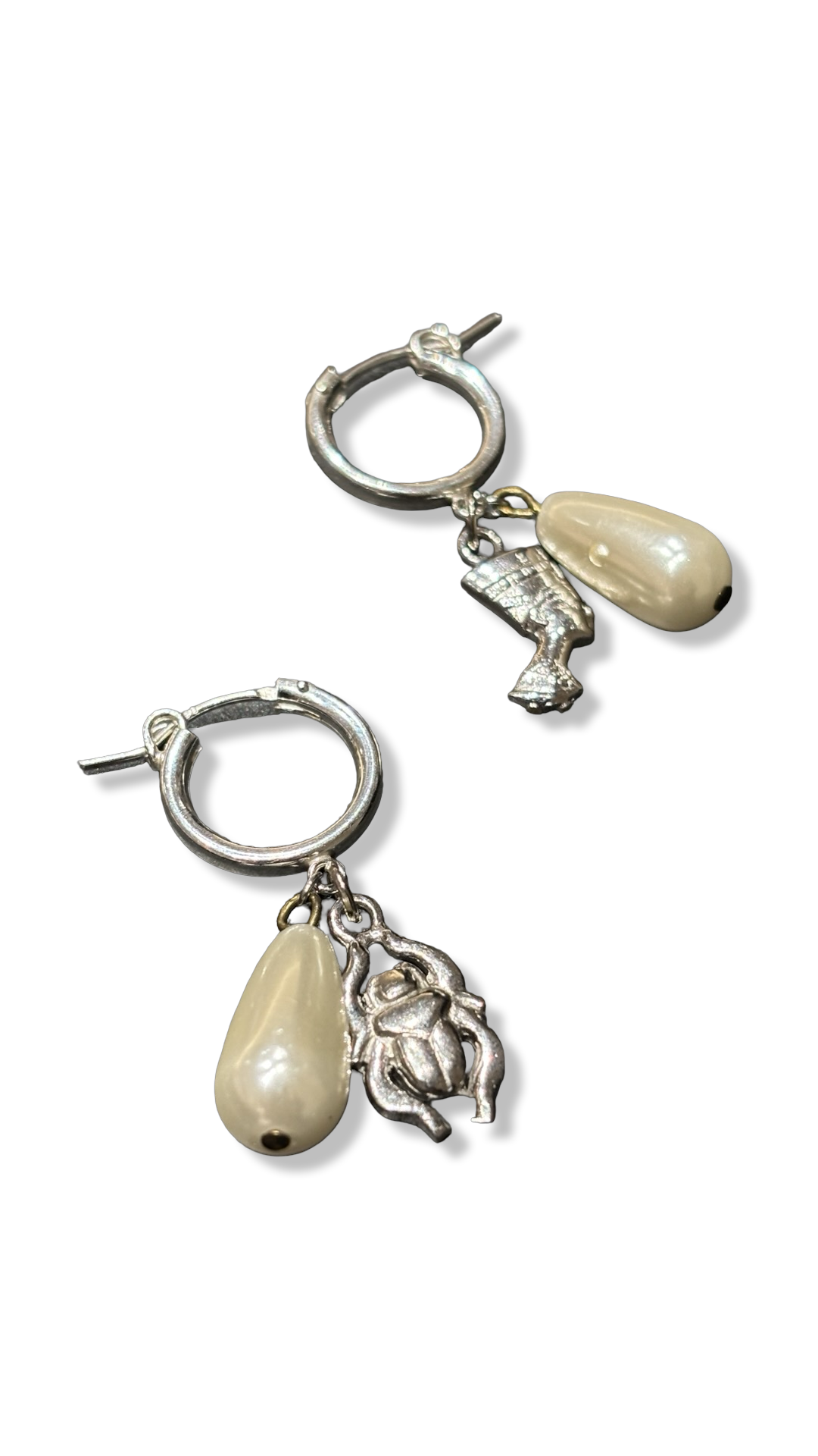 Mini créoles, symboles égyptiens et perles fantaisies